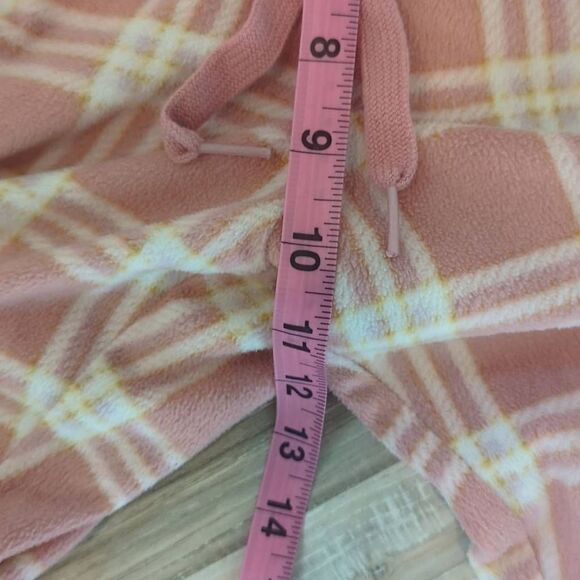 Aeropostale sweatpants women's large fleece style pink white drawstring soft - Picture 3 of 8